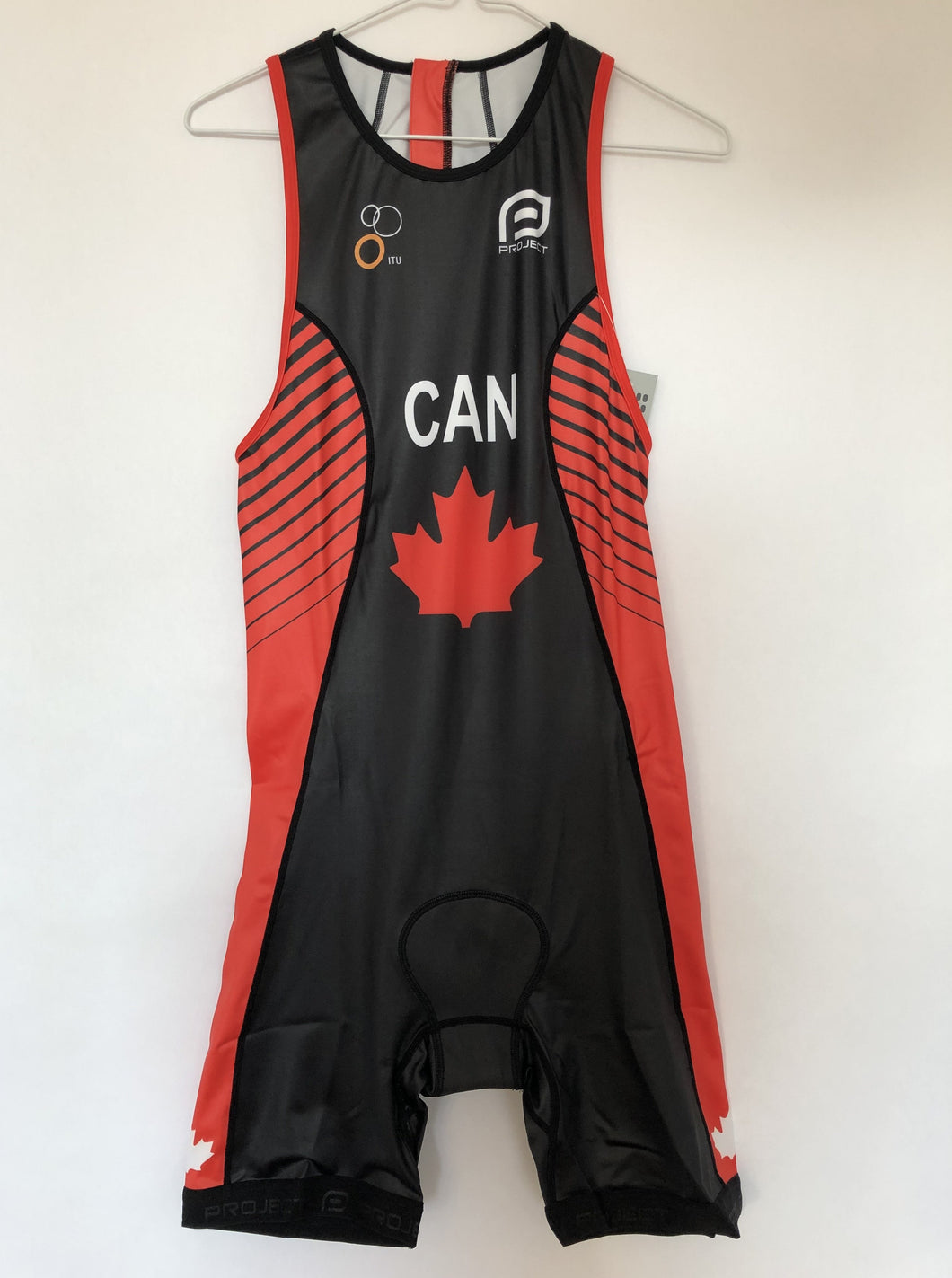 Canada Triathlon Men's Rear Zip Tri Suit